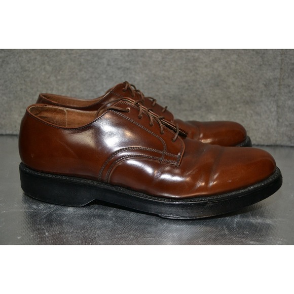 Hanover Shoes Mens 9 AA Brown‎ Leather Derby Oxford Dress Cush-N-Crepe USA main image 6